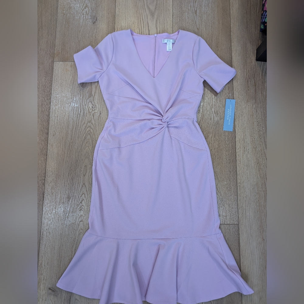 London times petite lavender dress - Picture 2 of 10